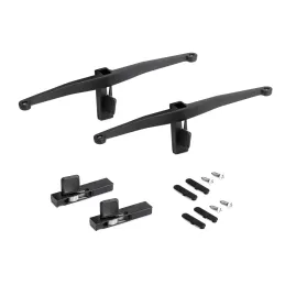 Set de supports pour étagère en bois pour système modulaire de dressing ZERO / Noir mat