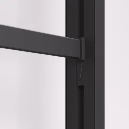 Tringle de penderie de 1 m pour système modulaire de dressing ZERO / Noir mat