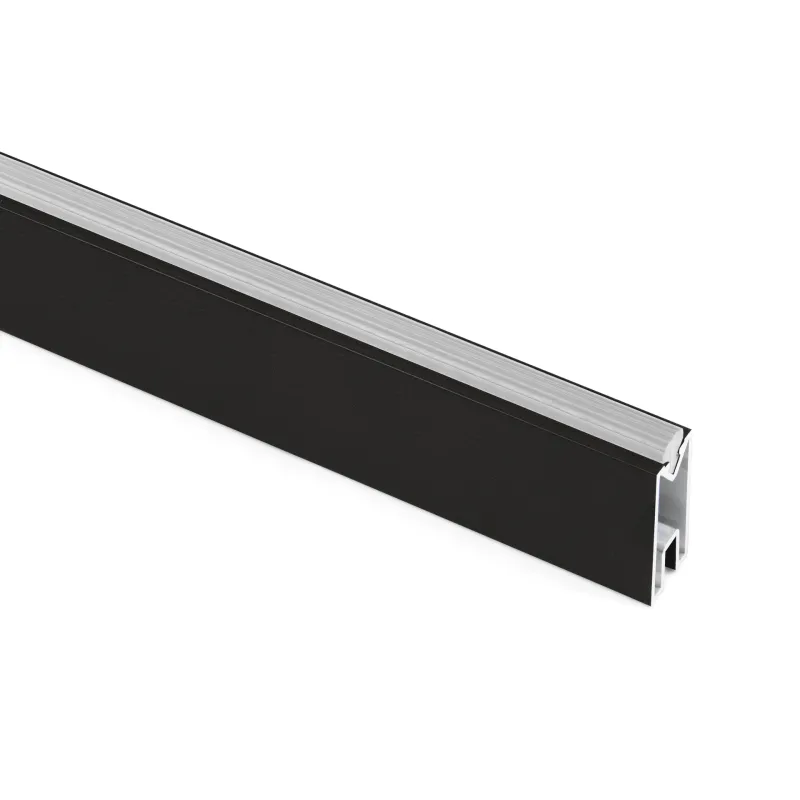 Tringle de penderie de 1 m pour système modulaire de dressing ZERO / Noir mat