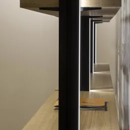 Profil LED avec diffuseur pour système modulaire de dressing ZERO / Noir mat