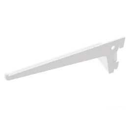 Support d’étagère pour profilé simple JAGMET Bois - verre / Blanc