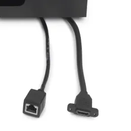 Prise encastrable escamotable ATOMIA 2x230 V + 2xUSB avec recharge A/C + HDMI + RJ45 / Blanc