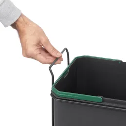 Poubelle coulissante LIMITE 35 L / Anthracite