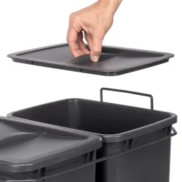 Poubelle coulissante LIMITE 70L / Anthracite