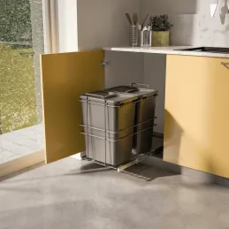 Poubelle coulissante LIMITE 70L / Anthracite