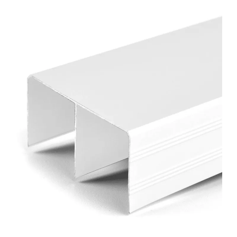 Double rail supérieure 8842 / Blanc mat