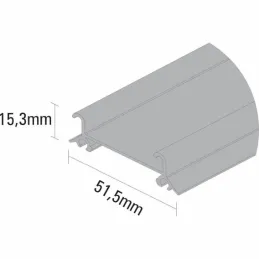 Rail inférieur GAMA 82090 / Aluminium