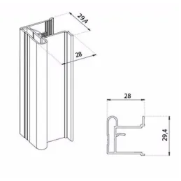 Poignée pour porte coulissante RAMA / Aluminium