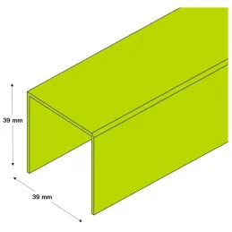 Rail supérieur simple 8740 / Aluminium
