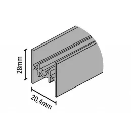 Profilé de jonction RAMA verre / aluminium
