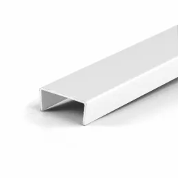 Profilé de finition « C » 18 mm / Blanc mat