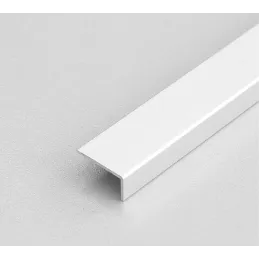 Profilé de finition « L » lisse 10/20 – blanc mat