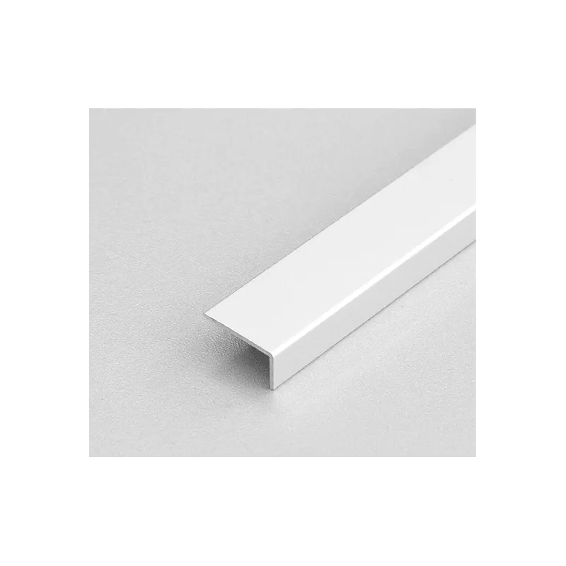 Profilé de finition « L » lisse 10/20 – blanc mat