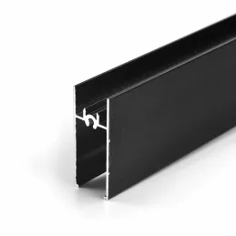 Profil horizontal supérieur / inférieur RAMA - Noir mat