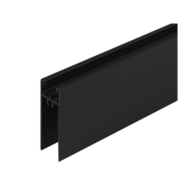 Profilé horizontal inférieur TWIN / Noir mat