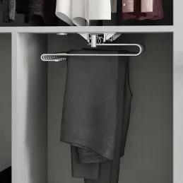 Porte-pantalons coulissant ALMA / Chrome brillant