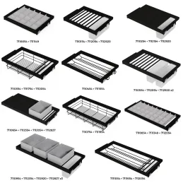 Cadre coulissant avec amortissement pour système NEXUS / Noir mat