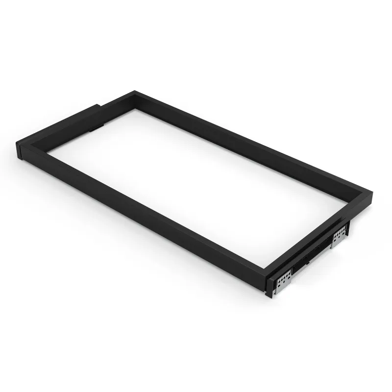 Cadre coulissant avec amortissement pour système NEXUS / Noir mat