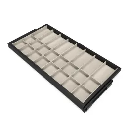 Organiseur coulissant pour accessoires avec amortissement NEXUS 860 - 894 mm / Noir mat