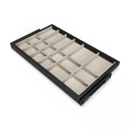 Organiseur coulissant pour accessoires avec amortissement NEXUS 760–794 mm / Noir mat
