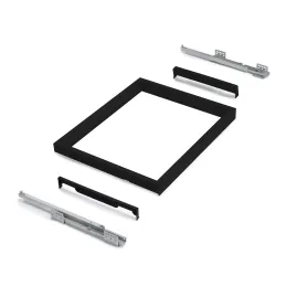 Étagère coulissante avec amortissement NEXUS 760–794 mm / Noir mat