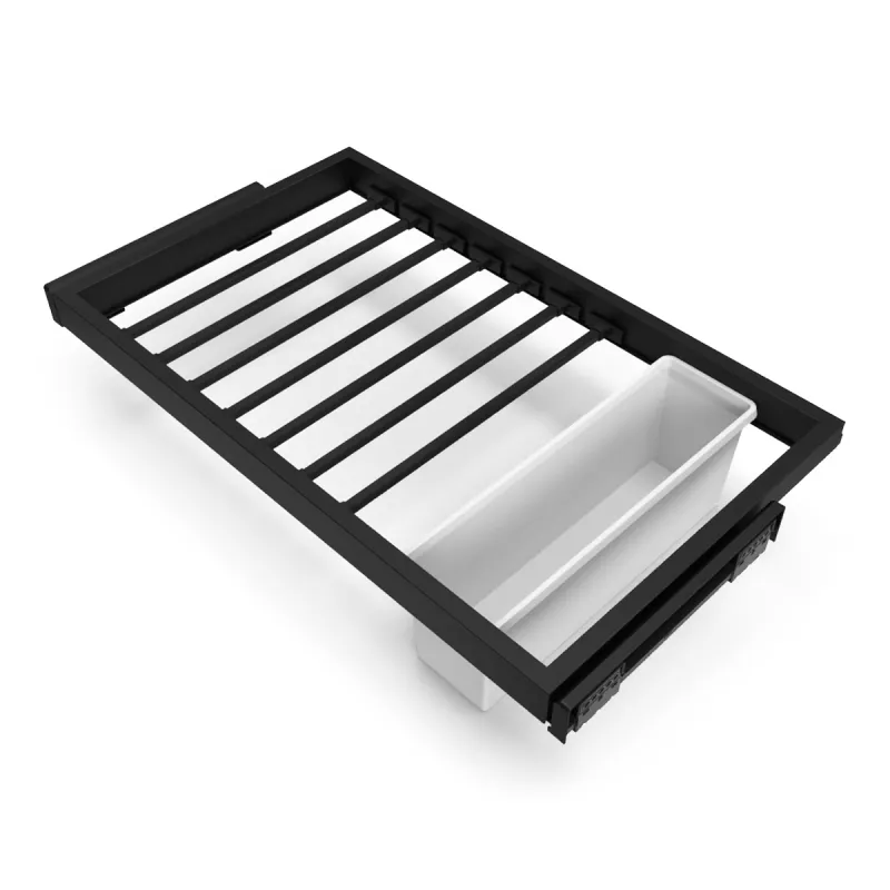 Porte-pantalons coulissant avec amortisseur NEXUS 760 - 794 mm / Noir mat