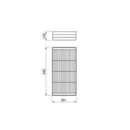 Panier métallique pour système NEXUS / Beige