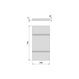 Étagère métallique pour système NEXUS / Beige