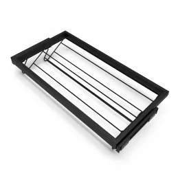 Porte-chaussures coulissant avec amortissement NEXUS 860–894 mm / Noir mat