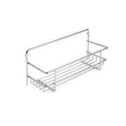 Lot de 3 étagères suspendues pour portes MANDY / Chrome brillant