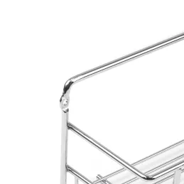 Lot de 3 étagères suspendues pour portes MANDY / Chrome brillant