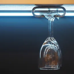 Porte-verres simple ELIT / Chrome brillant