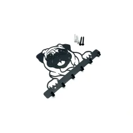 Patère murale CHARLIE / Noir mat