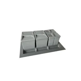 Poubelle à intégrer dans un tiroir PARADISO 800 mm / Anthracite