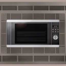Cadre d’encastrement pour micro-ondes 600 mm / Imitation inox