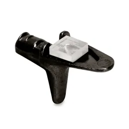 Support d’étagère en verre avec joint BEAK / Nickel noir - 10 pièces