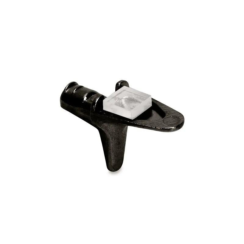 Support d’étagère en verre avec joint BEAK / Nickel noir - 10 pièces