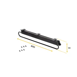 Porte-cintres coulissant extra-profond 800 mm SELF / Noir mat