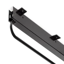 Porte-cintres coulissant extra-profond 800 mm SELF / Noir mat