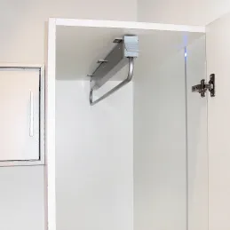 Porte-cintres coulissant extra-profond 800 mm SELF / Gris