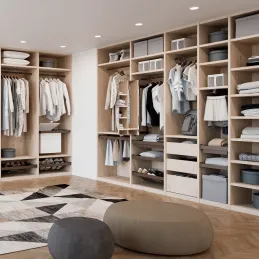 Miroir coulissant et pivotant pour armoire GENIUS / Beige
