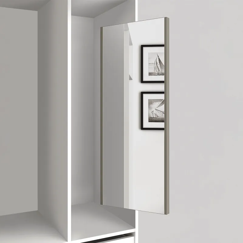 Miroir coulissant et pivotant pour armoire GENIUS / Beige