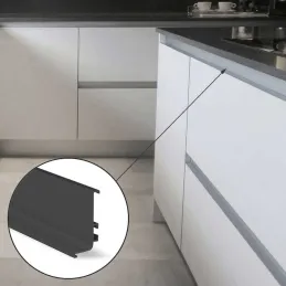 Profilé de prise GOLA pour portes – L / Anthracite