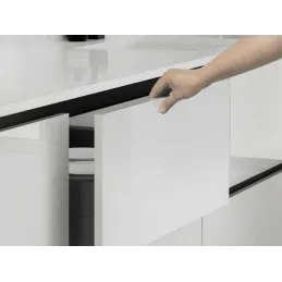 Profil de préhension pour portes GOLA - L / Noir mat