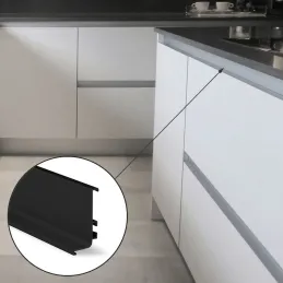 Profil de préhension pour portes GOLA - L / Noir mat
