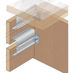 Profil de prise pour portes GOLA - C / Imitation inox