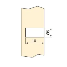 Amortisseur à encastrer pour portes – 50 pièces / anthracite