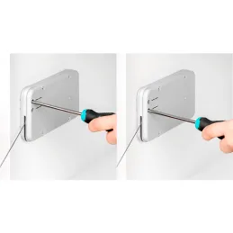 Mécanisme rabattable avec amortissement MiniWINCH / Blanc