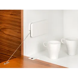 Mécanisme rabattable avec amortissement MiniWINCH / Blanc