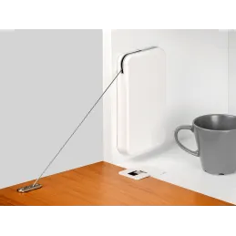 Mécanisme rabattable avec amortissement MiniWINCH / Blanc